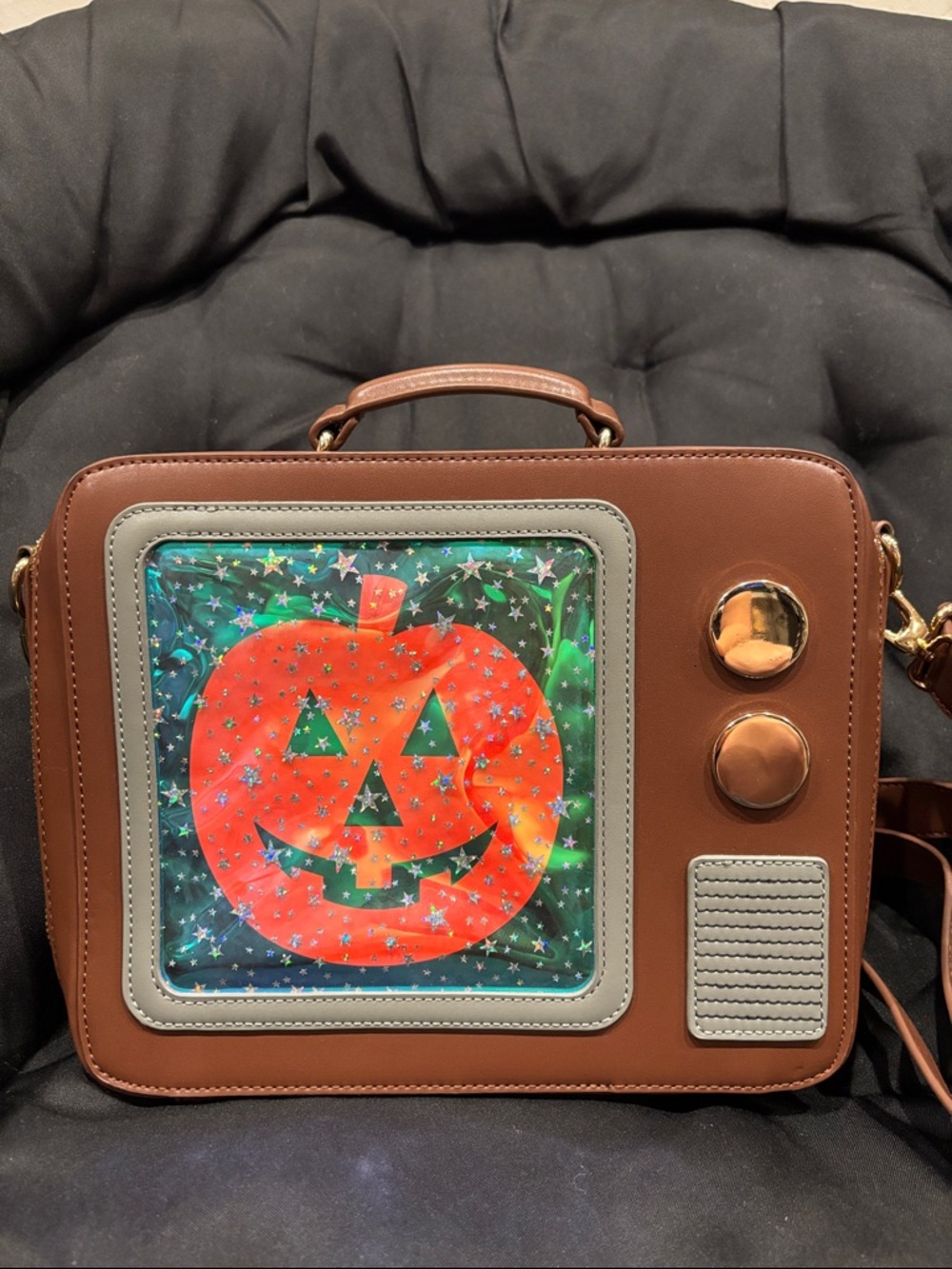Backstitch Bruja Halloween TV bag